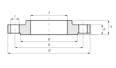 ASME/ANSI B16.5 150 lb/sq.in. RF-SO