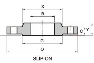 ASME/ANSI B16.5 600lb Slip on Flange